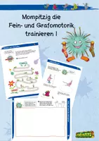Vorschau - Arbeitsblätter - Mompitzig die Fein- und Grafomotorik trainieren I - Deckblatt