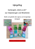 Vorschau - Mal- und Bastelvorlagen - Upcycling - Merkspiel aus Verpackungen und Broschüren - Deckblatt