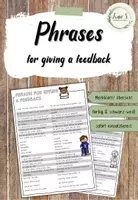 Vorschau - Arbeitsblätter - Merkblatt: Phrases for giving feedback - Seite 1
