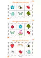 Vista previa - Tarjetas / Manipulativos - BINGO MATEMÁTICO DE PRIMAVERA - página 2