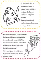 Vorschau - Arbeitsblätter - Frühling-Lesen und Malen schwer - Seite 2