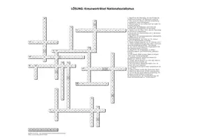 Vorschau - Arbeitsblätter - Kreuzworträtsel "Nationalsozialismus" (mit Lösung) - Seite 2