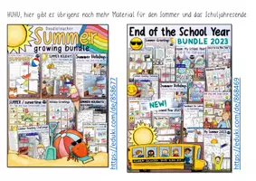 Vorschau - Arbeitsblätter - Summer Holidays - Leporello für den Englischunterricht - Seite 3