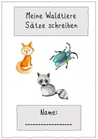 Vorschau - Arbeitsblätter - Erste Sätze schreiben Niveau 2 - Seite 1