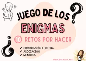 Vista previa - Unidades / Secuencias / Situaciones de Aprendizaje - 🧠💡10 ENIGMAS - Asocia cada Tarjeta a su Personaje 🤓👧🏻 - página 1