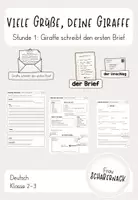Vorschau - Unterrichtsreihen - Viele Grüße, Deine Giraffe - Stunde 1 - Deckblatt