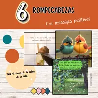 Vista previa - Decoración del aula - 6 Rompecabezas con Mensajes Positivos | Recurso para el Rincón de la Calma en Niños (6-12 años) - página 1
