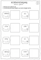 Vorschau - Arbeitsblätter - Materialpaket Rechenspaziergänge Klasse 1-4 WACHSEND - Seite 3