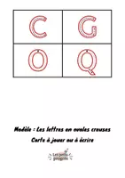 Aperçu - Apprentissages en autonomie - 12 cartes pour les lettres ovales (Alphabet en écriture capitale) MS GS - Page 3