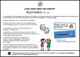 Vista previa - Juegos / Gamificación - Tablero de juego VELOCIDAD DE PROCESAMIENTO SEMÁNTICA - página 3