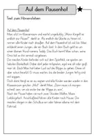 Vorschau - Arbeitsblätter - Leseverstehen, Hörverstehen: auf dem Pausenhof (4-fach differenziert, Fördermaterial) - Seite 3