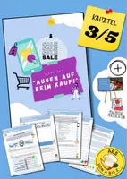 Vorschau - Arbeitsblätter - Wo kaufe ich am besten ein? (Fallbeispiel: Kauf eines Smartphones, verschiedene Einkaufsstätten, Bewertung, Vor- und Nachteile, Durchführen eines Kaufauftrages) - Deckblatt