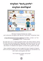 Vorschau - Spiele - Englisch Brettspiel - Englisch Body parts | Englisch Anfangsunterricht | warm up Englisch | Englisch Körperteile | Body parts Englisch Grundschule - Seite 1