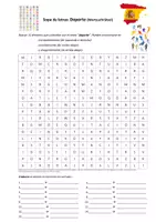Vorschau - Interaktives Material - Wortsuchrätsel Spanisch: Deporte / Sport (mit Lösung) - Deckblatt