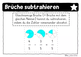 Vorschau - Poster - Rechenregeln zum Bruchrechnen - Aushänge - Seite 3