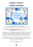 Vorschau - Spiele - Englisch Brettspiel - Englisch Winter/Weihnachten | Englisch Anfangsunterricht | warm up Englisch | Vokabelspiele - Seite 1