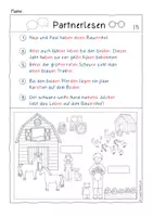 Vorschau - Arbeitsblätter - Motivierendes Partnerlesen: Thema Bauernhof - Seite 2
