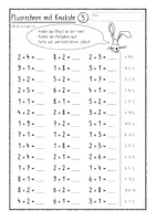 Vorschau - Arbeitsblätter - Plusrechnen mit Knickohr bis 10 - Seite 3