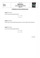 Vorschau - Test - Test zum grafischen Lösen von Linearen Gleichungssystemen - Deckblatt
