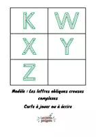 Aperçu - Apprentissages en autonomie - 15 cartes pour les lettres obliques complexes (Alphabet en écriture capitale) MS GS - Page 3
