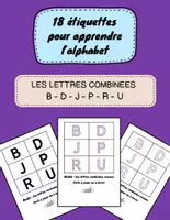 Aperçu - Feuilles d'exercices - 18 cartes pour les lettres combinées (Alphabet en écriture capitale) MS GS - Page de couverture