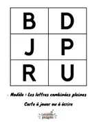 Aperçu - Feuilles d'exercices - 18 cartes pour les lettres combinées (Alphabet en écriture capitale) MS GS - Page 2