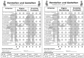 Vorschau - Anderer Materialtyp - Heftbewertung Darstellen und Gestalten - Deckblatt
