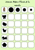 Vista previa - Hojas de trabajo - Tabla de doble salida de animales - página 2