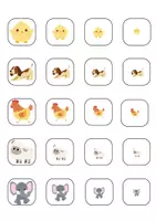 Vista previa - Hojas de trabajo - Tabla de doble salida de animales - página 3