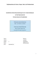 Vorschau - Stundenentwürfe - Unterrichtsentwurf Stromlinienform Wale - Seite 1