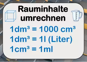 Vorschau - Bildkarten - Prismen: Volumen-Berechnung & Umrechnung Rauminhalte - Seite 1
