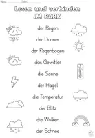 Vorschau - Arbeitsblätter - Lesen und verbinden "Das Wetter" DaZ / DaF / Deutsch - Seite 2