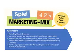 Vorschau - Arbeitsblätter - Marketing Mix Spiel - "Die 4 Ps" - Seite 2