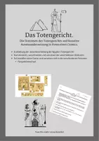 Vorschau - Arbeitsblätter - Das Totengericht. Die Stationen des Totengerichts und kreative Auseinandersetzung in Form eines Comics. - Deckblatt
