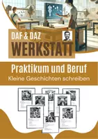 Vorschau - Arbeitsblätter - Beruf und Praktikum, 8 Arbeitsblätter mit anregenden Bildern, Impuls zum Schreiben - Deckblatt