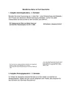 Vorschau - Arbeitsblätter - Mündliches Abitur / Mündliche Abiturprüfung Geschichte: Prüfungsaufgaben DDR - Wiedervereinigung & Weimarer Republik (inkl. Lösungen) - Seite 1