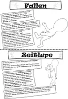 Vorschau - Arbeitsblätter - Zeitlupe und Fallen - Definition - Darstellen und Gestalten - Seite 2