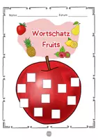 Vorschau - Mal- und Bastelvorlagen - Englisch - Mini Bastelei Wortschatz "Fruits" | Englisch Wortschatz | Englisch Grundschule | Anfangsunterricht - Seite 2