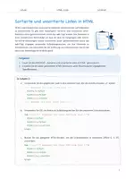 Vorschau - Arbeitsblätter - HTML-Listen: Einführung und Anwendung - Seite 3