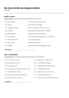Vorschau - Arbeitsblätter - Die Geschichte des Bogenschießen (Infotext und Übungen) - Seite 1
