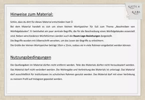 Vorschau - Präsentationen/Tafelbilder - Würfelgebäude -Kleiner Wortspeicher / Aufsteller für SuS - Seite 2