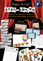Vorschau - Stundenentwürfe - Stop Motion Filme drehen - Unterrichtsreihe Kunst/ Sachunterricht - Deckblatt