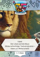 Vorschau - Arbeitsblätter - Materialpaket: „Fabeln untersuchen und verstehen“ 🦁📜✨ - Deckblatt