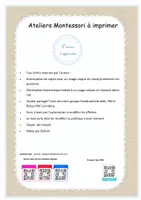 Aperçu - Apprentissages en autonomie - Human body - 3 part cards - ENGLISH - the face - cursive - Page 1