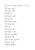 Aperçu - Apprentissages en autonomie - Human body - 3 part cards - ENGLISH - the face - cursive - Page 3