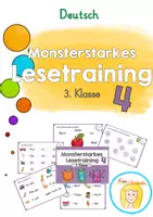Vorschau - Arbeitsblätter - Monsterstarkes Lesetraining 4 (1.+ 2. Klasse) - Seite 1