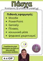 Προεπισκόπηση - Διαδραστικό υλικό - Πασχαλινό λαγουδάκι | Gif - Animation | εμπορική χρήση - Σελίδα 1