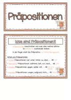 Vorschau - Fördermaterial/Inklusion - Präpositionen Merkplakat - Seite 1