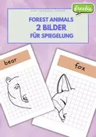 Vorschau - Arbeitsblätter - FREEBIE: 2 Spiegelungen mit Waldtieren - Deckblatt
