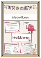 Vorschau - Fördermaterial/Inklusion - Interjektionen Merkplakate - Deckblatt